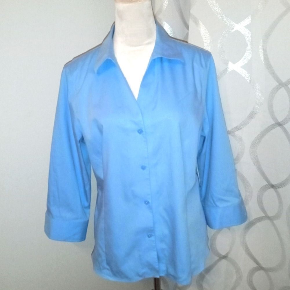 ANNE Klein size L button down blouse - Picture 2 of 3
